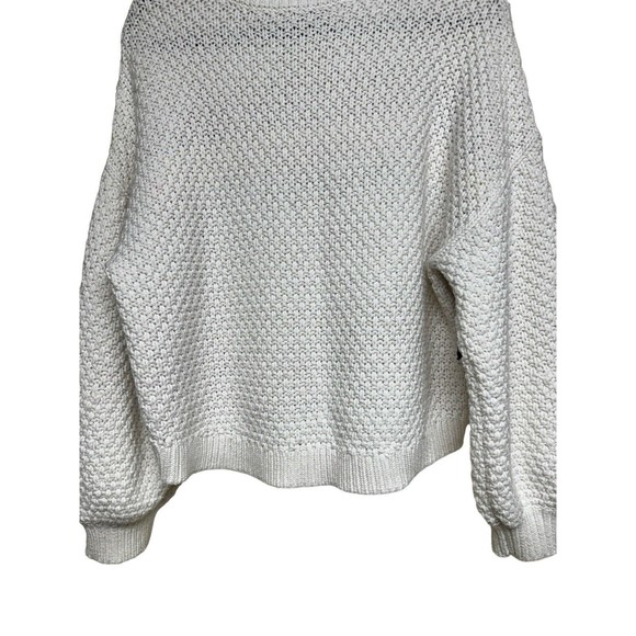 Alice and Olivia Claudette Ribbon Fringe Sweater Women’s Size Large - Picture 6 of 11